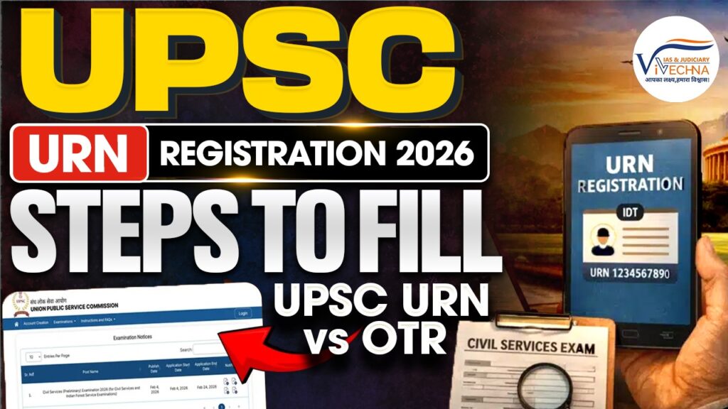 UPSC URN Registration 2026 steps to fill form and URN vs OTR comparison