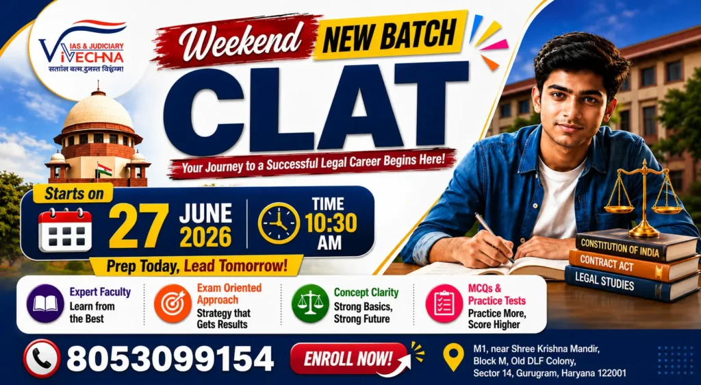 Best CLAT Coaching in Gurugram 2026 Why Early Preparation and Expert Guidance Matter for Success