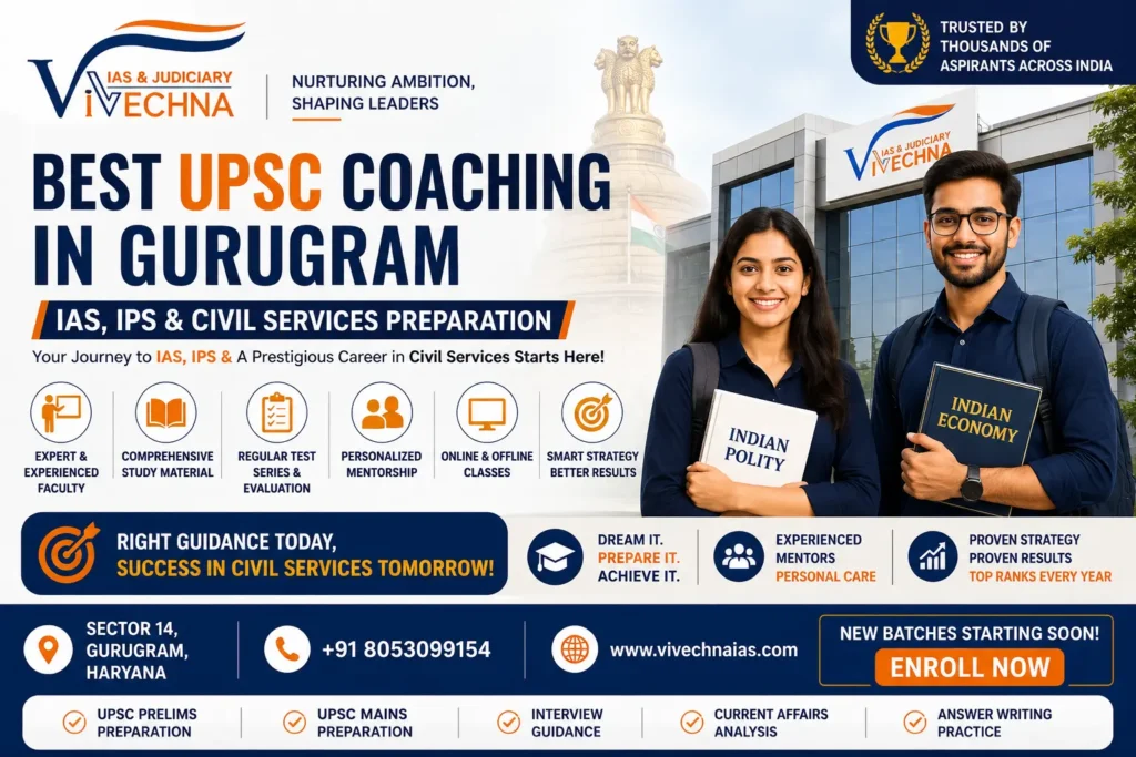 Best UPSC Coaching in Gurugram 2027 | IAS & IPS Coaching | Vivechna IAS