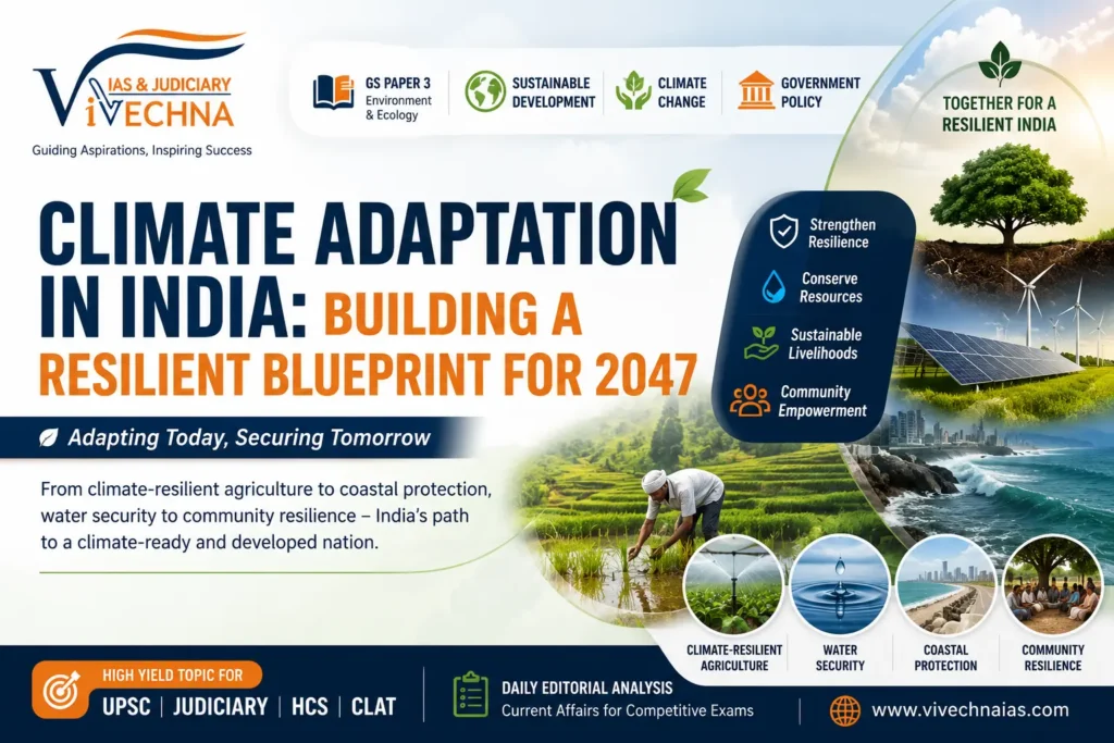 Climate Adaptation in India for UPSC GS Paper 3, Environment & Ecology Notes