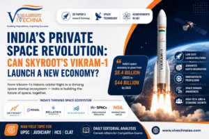 India's Private Space Revolution featuring Skyroot Vikram-1 for UPSC GS Paper 3