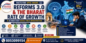 Reforms 3.0 and the Bharat Rate of Growth – AI as India's Next Digital Public Infrastructure | UPSC GS Paper III