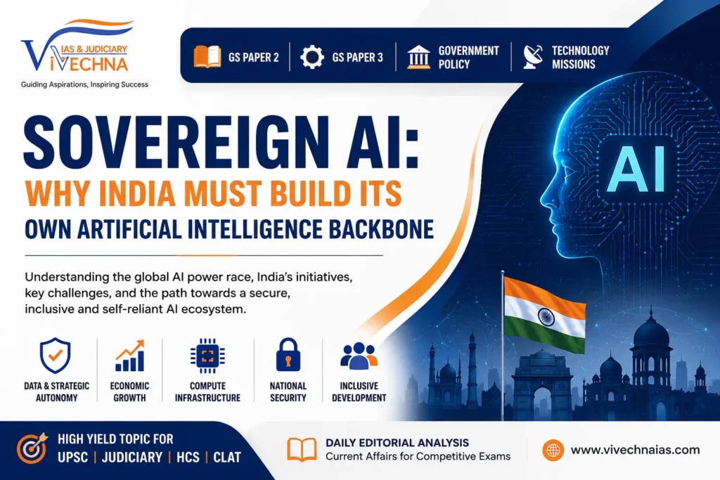 Sovereign AI in India UPSC GS 2 & GS 3 Notes Vivechna IAS