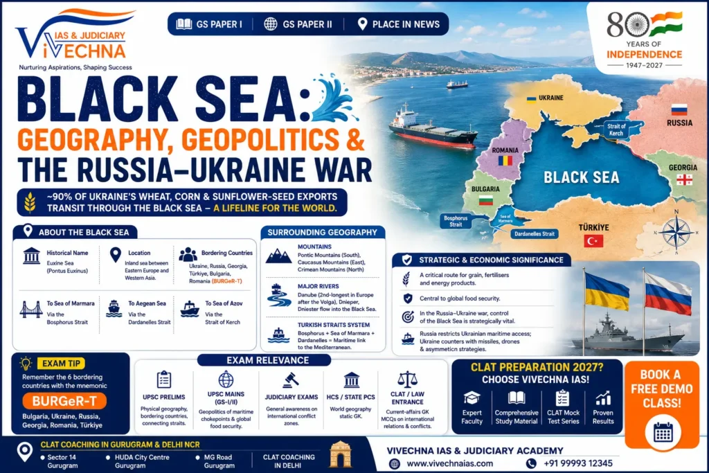 Black Sea Geography & Russia-Ukraine War UPSC Notes