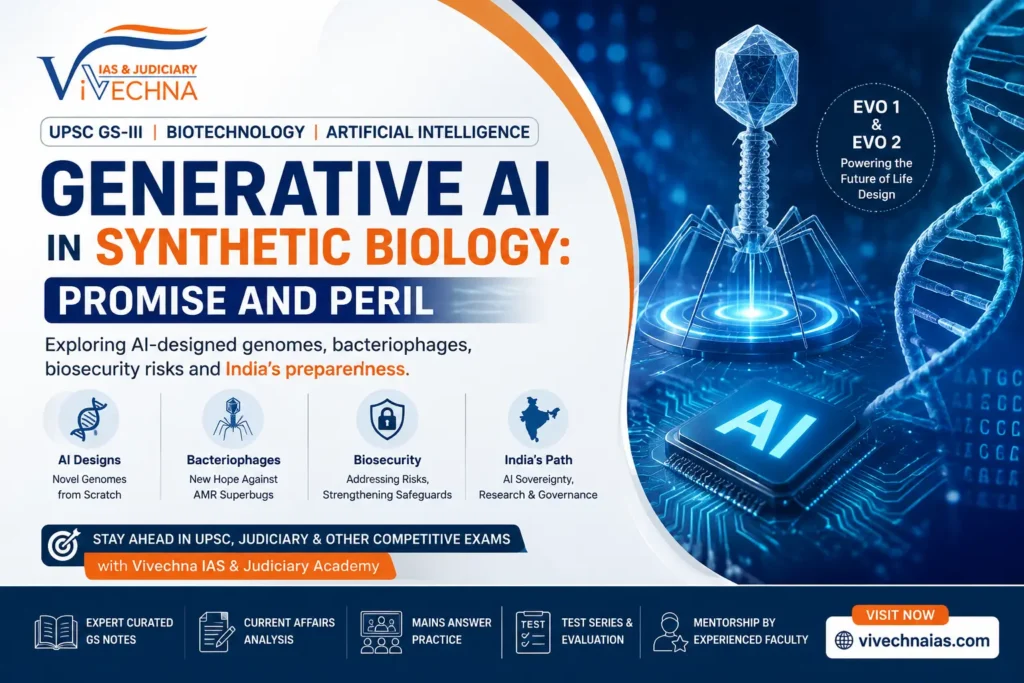 Generative AI in Synthetic Biology Benefits, Risks & Biosecurity UPSC GS-III