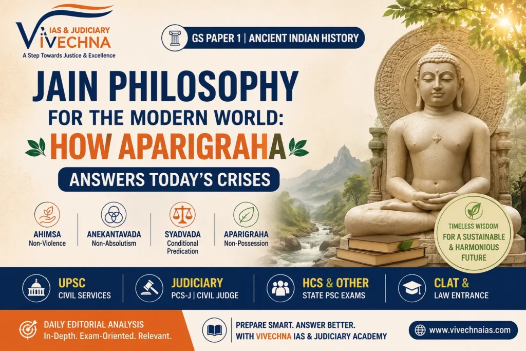 Jain Philosophy for the Modern World Aparigraha Ahimsa & UPSC GS Paper 1 Vivechna IAS