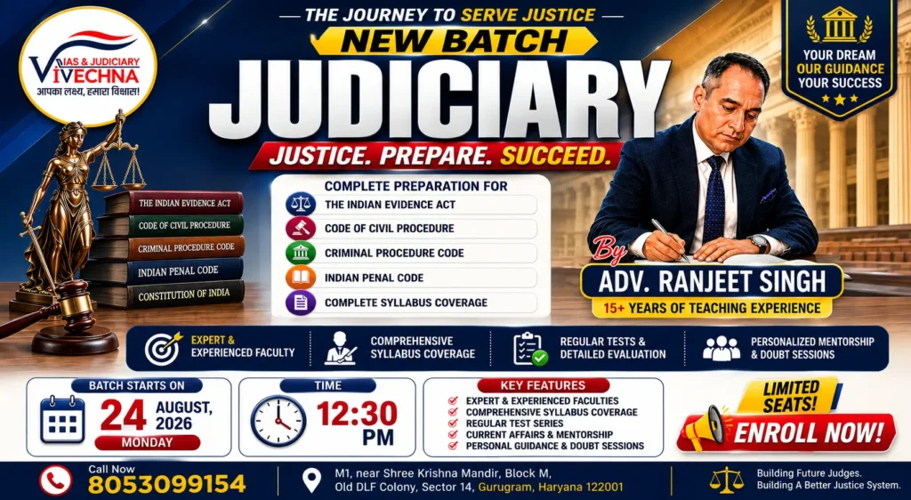 Judiciary New Batch 2026 in Gurugram Vivechna IAS & Judiciary Academy