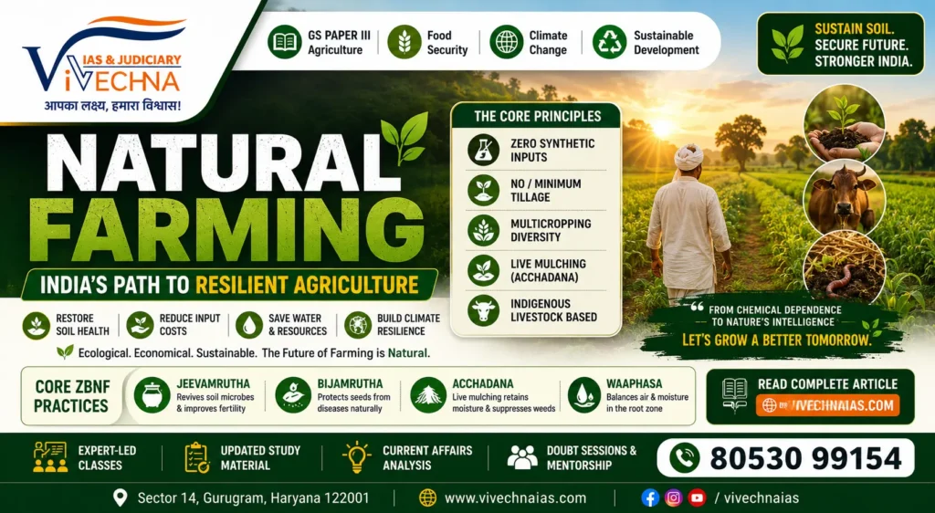 Natural Farming in India Prakritik Kheti, Benefits & Challenges UPSC