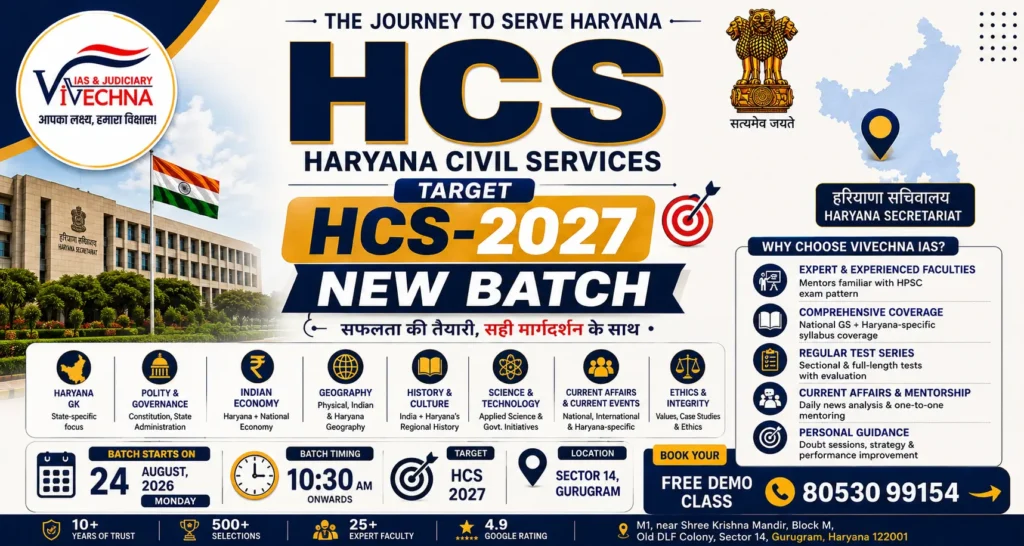 UPSC New Batch 2026 in Gurugram Vivechna IAS